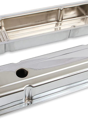 Mr. Gasket 9800 Chrome Valve Covers - Dual Cap Holes