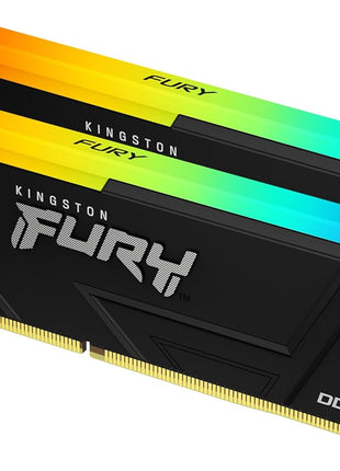 Kingston FURY Beast 64GB (2x32GB) 3600MT/s DDR4 CL18 Desktop Memory Kit of 2 | Intel XMP | AMD Ryzen | Plug n Play | RGB Infrared Syncing | KF436C18BB2AK2/64