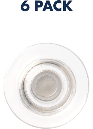 Quartet Strong Magnets, Glass Whiteboard, Dry Erase Board, Large, Clear Rare Earth Magnets, 6 Pack (85391)
