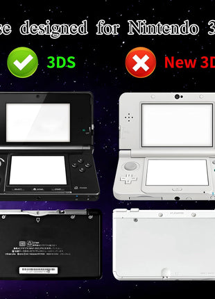 OSTENT Hard Crystal Case Clear Skin Cover Shell for Nintendo 3DS