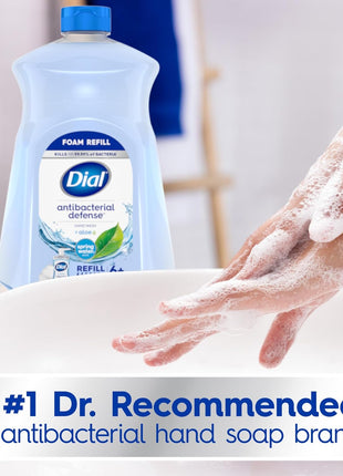 Dial Antibacterial Foaming Hand Soap Refill, Spring Water, 52 fl oz (Pack of 1)