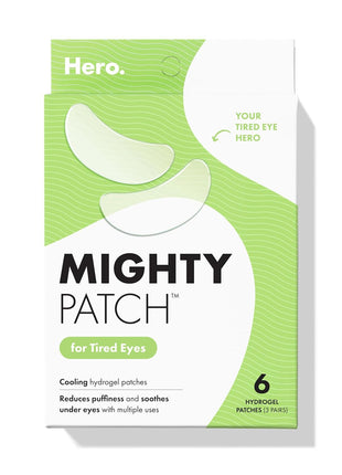 HERO COSMETICS Mighty Patch for Tired Eyes Patches, 6 Count | 3 Pairs, Soothing Hydrogel Patches, Helps Awaken and Visibly De-puff Undereyes