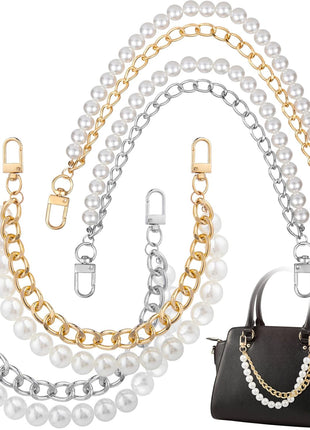 2Pcs Pearl Purse Chain