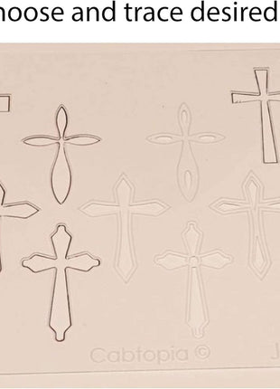 Jewelry Design Template Stencil Jewelry #3 Crosses