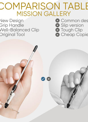 Bracelet Helper Tool - Fastener Helper Tool for Bracelet, Necklace, Jewelry, Watch - Clip, Clasp Helper - Easy to Put on Yourself, Portable, Made of Metal, Silver
