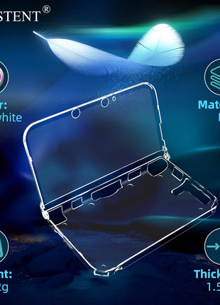 OSTENT Protective Clear Crystal Hard Guard Case Cover Skin Shell for Nintendo 3DS XL LL Color Clear White