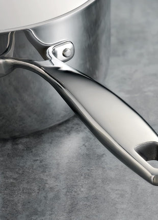 Tramontina Signature Tri-Ply Clad Stainless Steel 2-Quart Sauce Pan with Lid, Induction-Ready, Dishwasher-Safe, NSF-Certified, Made in Brazil