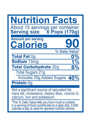 Pop Ice Popsicle Variety Pack of 1 Oz Freezer Bars, Assorted Flavors, 80 Count