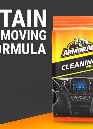 Armor All Car Interior Cleaner Wipes, Interior Cleaning Wipes for Cars, Trucks, Motorcycles, 60 Each