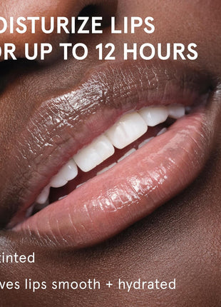 Glossier Balm Dotcom Hydrating Lip Balm - Universal Salve, Up to 12Hr Moisture - Lanolin, Beeswax & Castor Oil for Dry Lips, Cuticles & Skin - Original, Clear Fragrance-Free, 15ml