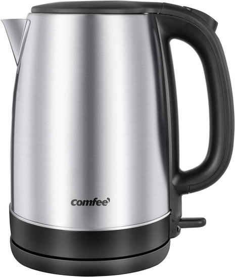 COMFEE' 1.7L Stainless Steel Electric Tea Kettle, BPA Free Hot Water Kettle Electric with LED Light, Auto Shut Off and Boil Dry Protection, 1500W Fast Boil Electric Kettle