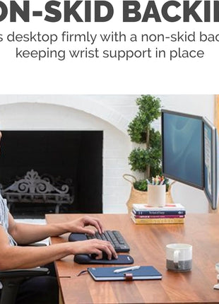 Fellowes PlushTouch Foam Mouse Pad Wrist Support - Black (9252001)