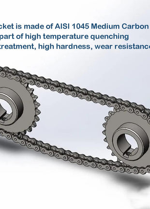 #40 Roller Chain Sprocket B Type 3/4" Bore Rust Prevention Hardened 10 Tooth