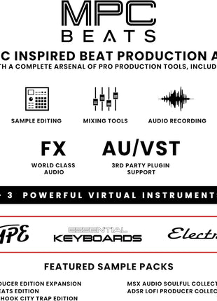 Akai Professional MPK Mini MK3 25-Key USB MIDI Keyboard Controller | Velocity-Sensitive Mini Keys, 8 MPC Pads, 8 Knobs, Software Suite Included, for Beat Makers, Music Producers and Home Studios