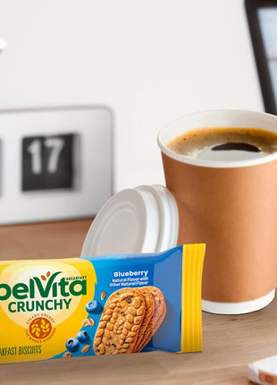 belVita Breakfast Bars Biscuits, Blueberry, Value Pack, 12 Packs (4 Biscuits Per Pack)
