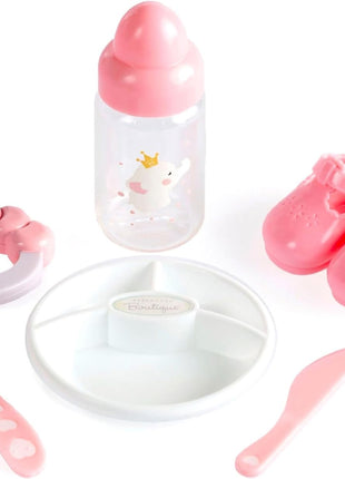 15" Realistic Soft Body Baby Doll with Open/Close Eyes | JC Toys - Berenguer Boutique | 10 Piece Gift Set with Bottle, Rattle, Pacifier & Accessories | Pink | Ages 2+