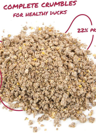 Manna Pro Duck Starter Grower Crumble | Non-Medicated Feed for Young Ducks | Supports Healthy Digestion | 25 Pounds