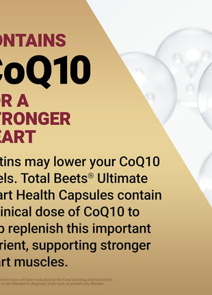 Force Factor Total Beets Ultimate Heart Health 1800mg Beet Root Capsules | Blood Pressure Support Supplement with CoQ10 for Nitric Oxide & Blood Flow with Grapeseed, Hawthorn Berry, 90 Capsules