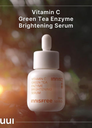【Innisfree】Vita C Green Tea Enzyme Bright Serum 30ml 【Skin Serum】【Authentic Product】Niacinamide Brightening Care Brightening Enzyme Ingredients Green Tea Extract Brightening Moisture Sensitive Skin