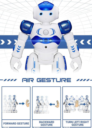 KingsDragon RC Robot Toys for Kids, Gesture & Sensing Programmable Remote Control Smart Robot for Age 3 4 5 6 7 8 Year Old Boys Girls Birthday Gift Present