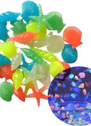 Oubest Fish Tank Rocks Glow in The Dark Pebbles for Garden Aquarium Plant PotsBonsai Walkway Driveway 100pcs Blue