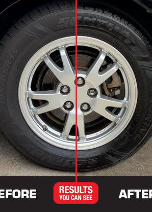 Black Magic 800002220 Tire Wet Foam, 18 oz. - Specially Formulated Thick Tire Spray Foam Clings to Tires to Dissolve and Clean Dirt While Shining and Protecting All In One Step
