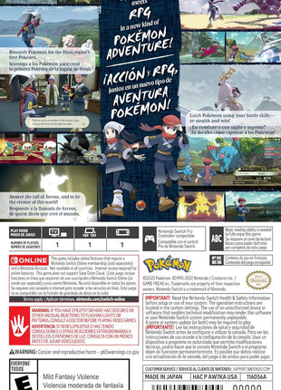 Pokémon Legends: Arceus - US Version