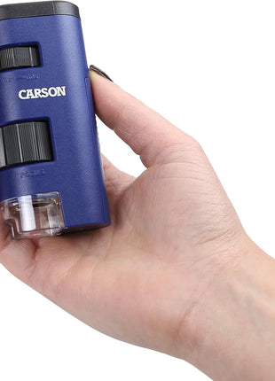 Carson Pocket Micro 20x-60x LED Pocket Microscope Handheld STEM Toy (MM-450)