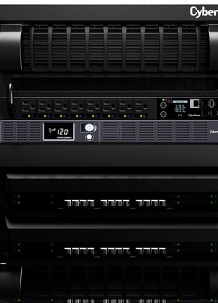 CyberPower OR700LCDRM1U Smart App LCD UPS Battery Backup | 700VA/400W, 6 Outlets, AVR, 1U Rackmount, UL Certified