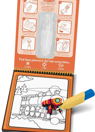 Melissa & Doug On The Go Water Wow! Mess Free Coloring Book, Reusable Water-Reveal Activity Pad, Vehicles, Travel Toys, Party Favors, for Toddlers & Kids Ages 3+ - FSC Certified