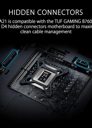ASUS A21 White Micro ATX PC Case Supports BTF Hidden Connector Technology, Graphics Cards up to 380mm, 360mm Coolers, & ATX PSUs, Includes Porous Front-Panel mesh, 2 Year Warranty
