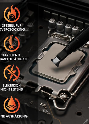 Thermal Grizzly Kryonaut - 1 Gram - Extremly High Performance Thermal Paste - for Demanding Applications and Overclocking CPU/GPU/PS4/PS5/Xbox