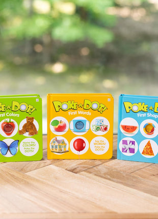Melissa & Doug Poke-a-Dot! 3Pk First Words, Shapes & Colors, Interactive Children's Board Books with Buttons to Pop, Educational Sensory Toy for Toddlers & Preschoolers Ages 1+