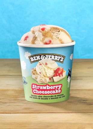 Ben & Jerry's Ice Cream Strawberry Cheesecake Non-GMO 16 oz