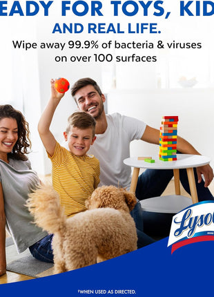 Lysol Disinfecting Wipes, Cleaner, Lemon + Mango + Linen, 80 ct. (4 Pack) | All Purpose Cleaner, Sanitizing, Deodorizing, Apartment Essentials, Back To School Cleaning Supplies, Kitchen & Bathroom Wipe
