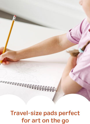 Melissa & Doug Drawing Paper, Sketch Pad, 3-Pack Bundle for Coloring, Writing or Painting (6 x 9 inches) - 50 Sheets Each, Kids Drawing Pad & Art Supplies for Kids Ages 3+