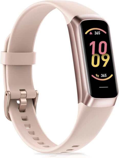 Fitness Tracker with 24/7Heart Rate, Blood Pressure, Sleep Tracking, Calorie, Activity Tracker with 1.1inch AMOLED Color Screen, Waterproof Step Tracker for Android iPhones Women Men