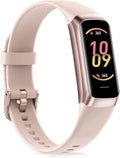 Fitness Tracker with 24/7Heart Rate, Blood Pressure, Sleep Tracking, Calorie, Activity Tracker with 1.1inch AMOLED Color Screen, Waterproof Step Tracker for Android iPhones Women Men