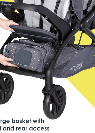 Baby Trend Sit N' StandÂ® Double 2.0 Stroller, Dash Grey