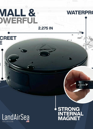 LandAirSea 54 GPS Tracker - Made in the USA from Domestic & Imported Parts. Long Battery, Magnetic, Waterproof, Global Tracking. Subscription Required