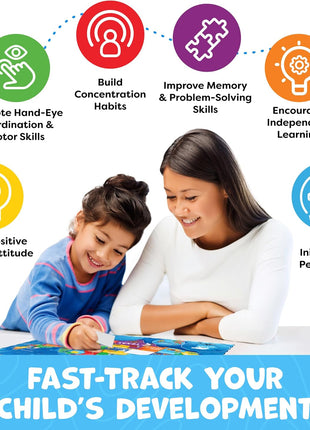 United States Puzzles for Kids Ages 4-6, 6-8, 3-5 - Educational Toys for Boys & Girls - 70Pcs USA Map Kids Puzzles with 50 States & Capitals - Floor Jigsaw Kids Puzzle - Learning Activities Gifts