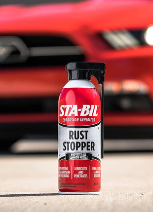 STA-BIL Rust Stopper - Anti-Corrosion Spray and Antirust Lubricant - Prevents Car Rust, Protects Battery Terminals, Stops Existing Rust, Rust Preventative Coating - 13 Oz (22003)