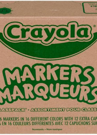 Crayola Broad Line Markers Classpack (256 Ct), Bulk Markers for Kids, Art Supplies for School, Classroom Must Haves, Preschool & Kindergarten Supplies