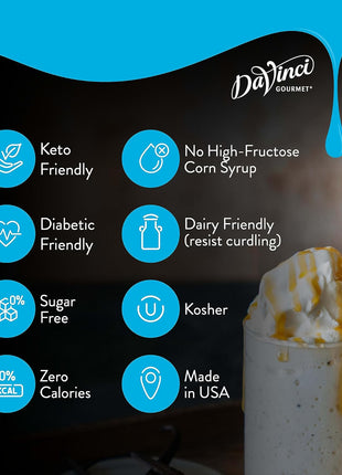 DaVinci Gourmet Sugar-Free Caramel Syrup, 25.4 Fluid Ounces (Pack of 1)