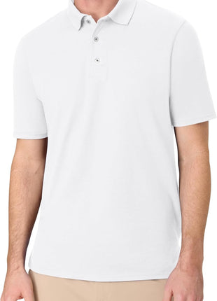 Hanes mens X-temp Performance Polo, Cotton Blend Sport Shirt for Men With Odor Control