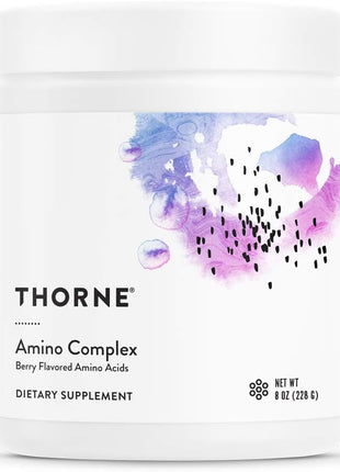 THORNE - Multi-Vitamin Elite AM & PM (180 Capsules) & Amino Complex (Berry, 8 Oz) Bundle - Supports Energy Production & Athletic Performance - Gluten, Dairy & Soy-Free