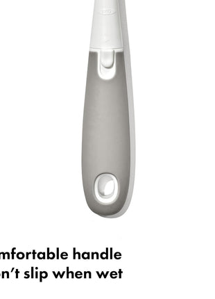 OXO Tot Bottle Brush with Nipple Cleaner and Stand, Gray