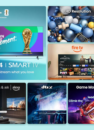 Hisense 32-Inch Class A4 Series FHD 1080p Smart Fire TV (32A4NF, 2025 Model) - DTS Virtual: X, Slim Bezel Design, Alexa Built in
