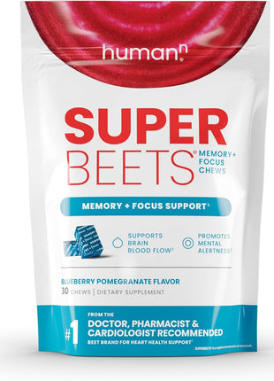 HumanN SuperBeets Memory + Focus & Turmeric Chews