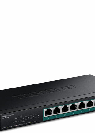 TRENDnet 8-Port 2.5G PoE++ Switch, TPE-BG380, 8 x 2.5GB PoE++ Ports, 230W Poe Power Budget, 40Gbps Switching Capacity, NDAA + TAA Compliant, Lifetime TRENDnet Protection